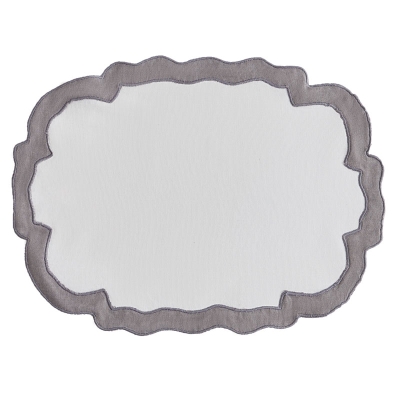 Haus Doiler Cristy Oval Gris 10" x 14".