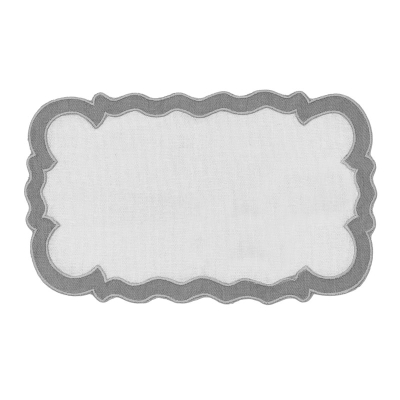 Haus Doiler Cristy Rectangular Gris 6" x 10".