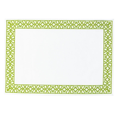 Haus Individual Trellis Verde 14" x 20" Juego de 2.