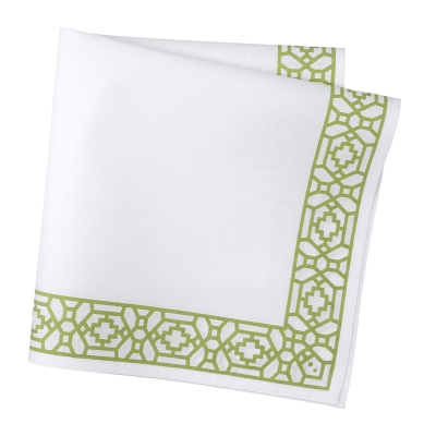 Haus Servilleta Trellis Verde 18" x 18" Juego de 4.