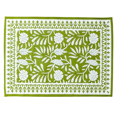 Haus Individual Bloom Verde 14" x 20" Juego de 2.