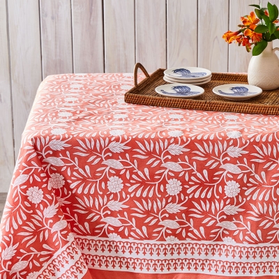 Haus Mantel Bloom Coral 63" x 90".