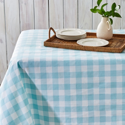 Haus Matel Gingham Azul Claro 63" x 118".