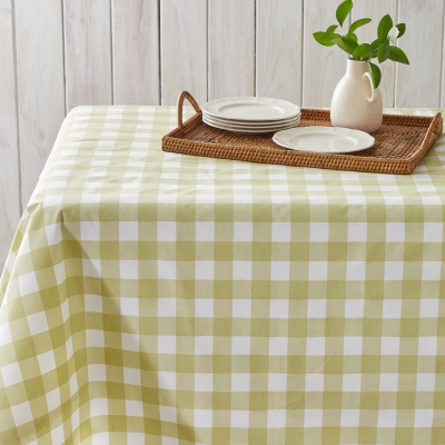 Haus Mantel Gingham Verde 63" x 104".