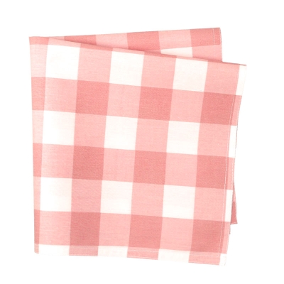Haus Servilleta Gingham Rosado 18" x 18" Juego de 4.